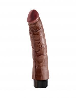 King Cock 7 inches Vibrating Dildo Brown Sex Toy Product