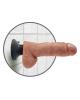 King Cock 8 inches Vibrating Dildo with Balls Tan Sex Toy Product Image 4