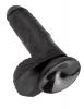 King Cock 7 Inches Cock Balls Black Sex Toy Product Image 4