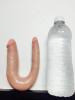 U Shaped Double Trouble Small Dildo Beige	 Sex Toy Product Image 1