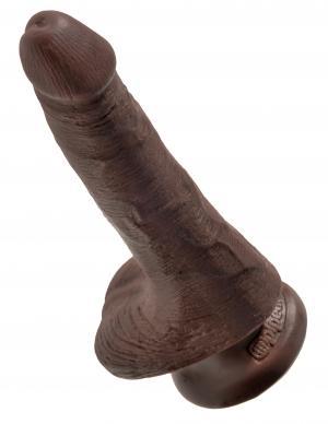King Cock 6 inches Cock with Balls Brown Dildo Sex Toy Product