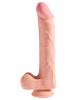 King Cock Triple Density 12 inches Dildo with Balls Beige Sex Toy Product Image 1