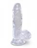 King Cock Clear 5 inches Cock with Balls Sex Toy Product Image 1
