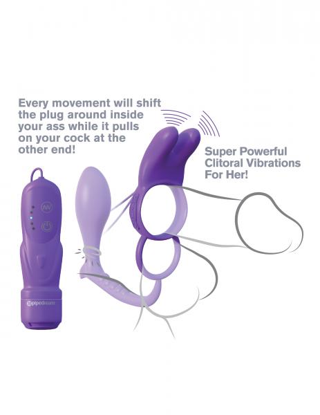 Fantasy C-Ringz Ass-Gasm Vibrating Rabbit Purple Sex Toy Product