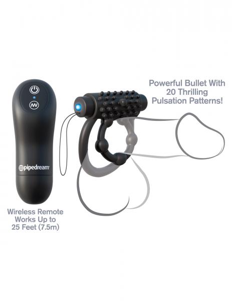 Fantasy C-Ringz Remote Control Performance Pro Black Sex Toy Product