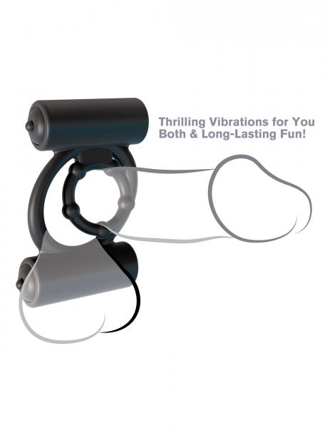 Fantasy C-Ringz Extreme Double Trouble Black Ring Sex Toy Product