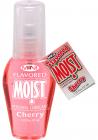 Mini Moist Flavored Water Based Personal Lubricant Cherry 1.25 Ounce Sex Toy Product