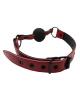 Rouge Anaconda Ball Gag Burgundy Black Sex Toy Product Image 2