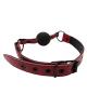Rouge Anaconda Ball Gag Burgundy Black Sex Toy Product Image 3