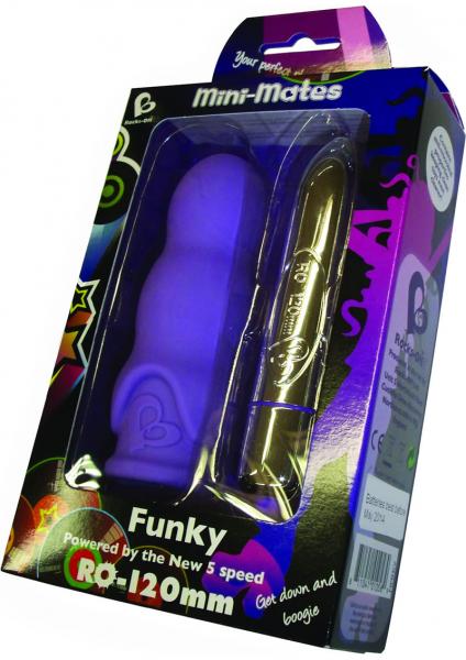 Mini Mates Funky Bullet With Sleeve Waterproof Purple Sex Toy Product