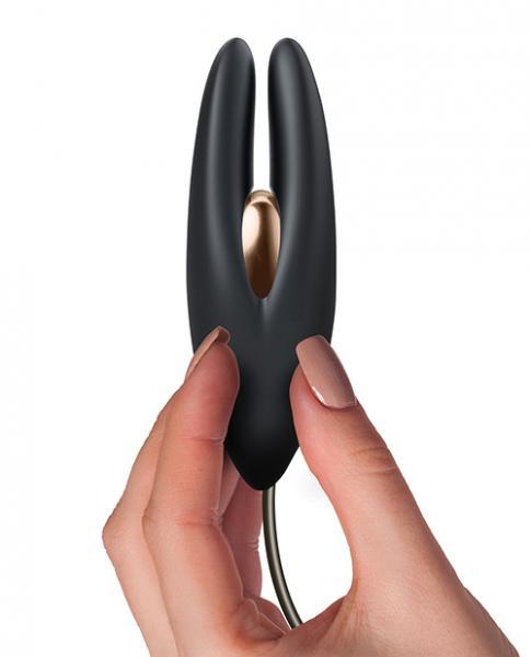 Mimosa Sleek Satisfaction Black Copper Clitoral Stimulator Sex Toy Product