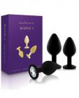 Rianne S Booty Plug Set 3X Black Sex Toy Product