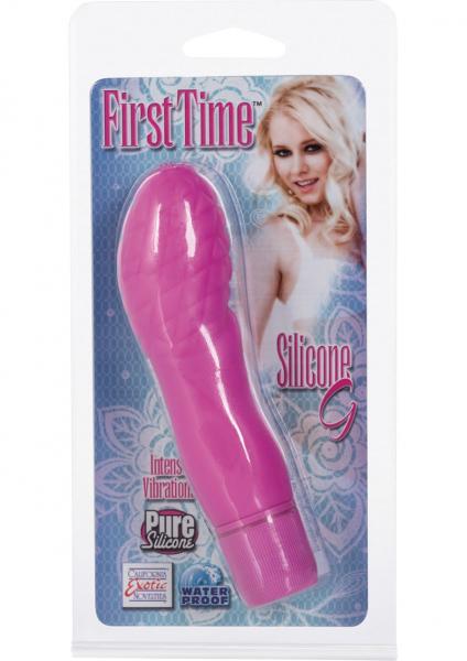 First Time Silicone G Vibe Waterproof Pink 4.5 Inch Sex Toy Product