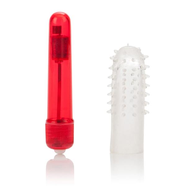 Waterproof Travel Blasters Massager With Sleeve Red Sex Toy Product
