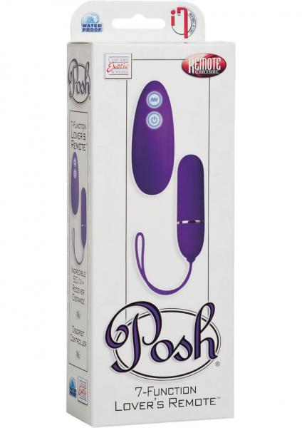 Posh 7 Function Lovers Remote Bullet Vibrator Purple Sex Toy Product