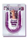 VEINED DOUBLE DONG JELLY SOFT WITH AC/DC HEAD GRAPE SCENTED PURPLE Sex Toy Product