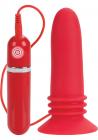 10 Function Adonis Vibrating Probe Silicone Red 5 Inch Sex Toy Product