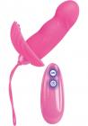 7 Function Love Rider Remote G Silicone Vibe Waterproof Pink 3.25 Inch Sex Toy Product