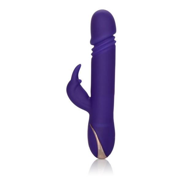Jack Rabbit Silicone Thrusting Vibrator Purple Sex Toy Product