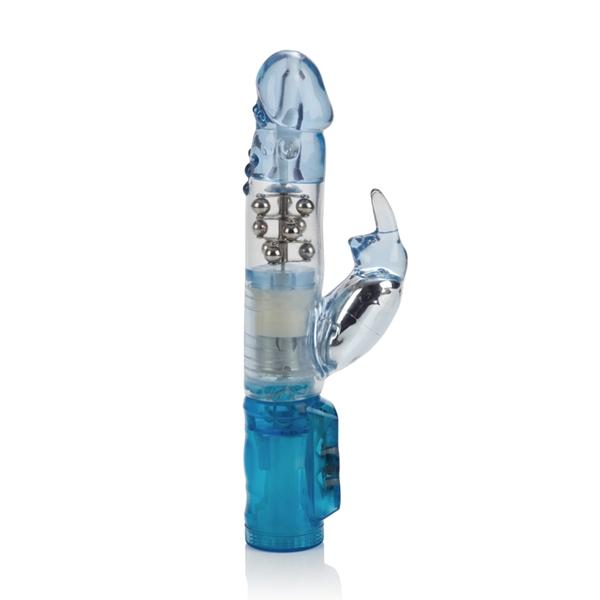 Waterproof Jack Rabbit Vibrator - Blue Sex Toy Product