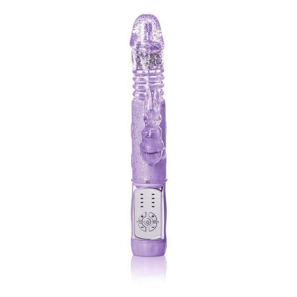 Petite Thrusting Jack Rabbit Vibrator Purple Sex Toy Product