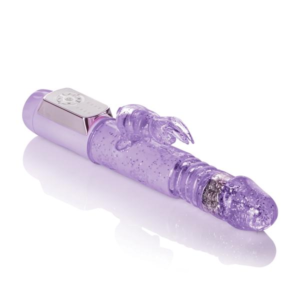 Petite Thrusting Jack Rabbit Vibrator Purple Sex Toy Product
