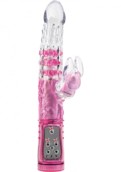 Glitter Glam The Bunny Vibrator Waterproof Pink Sex Toy Product