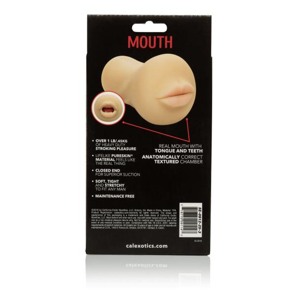 Stroke It Mouth Ivory Beige Stroker Sex Toy Product