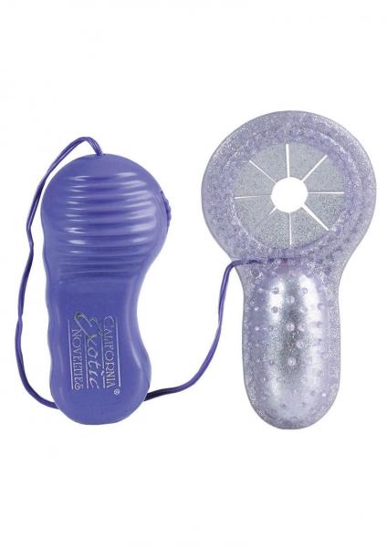 Gina Lynn Exclusive Glitter Jelly Vibro Ring Purple Sex Toy Product
