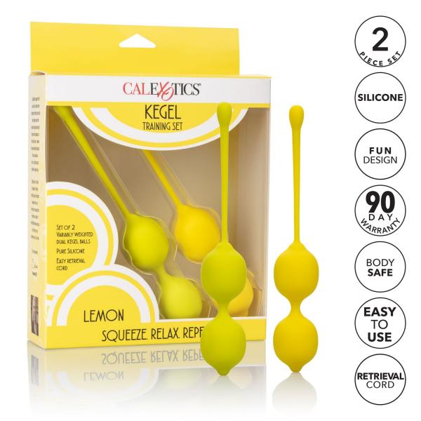 Kegel Training Set Lemon Yellow Sex Toy Product