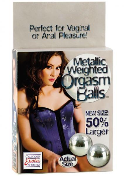 Metallic Weighted Orgasm Balls Sex Toy Product