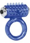 Apollo 7 Fuction Premium Enhancer Vibrating Cockring Blue 1.5 Inch Diameter Sex Toy Product