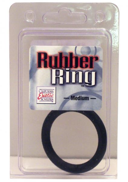 Rubber Cock Ring Medium 2 Inch Diameter Black Sex Toy Product