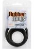 Rubber Ring - Black 3 Piece Set Sex Toy Product Image 3