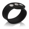 Silicone Tri Snap Erection Ring Black Sex Toy Product Image 1