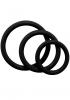 Tri-Rings Set Of 3 Black Rings Sex Toy Product Image 1