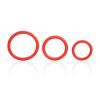 Tri-Rings Red Cock Ring Set  Sex Toy Product Image 3