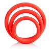 Tri-Rings Red Cock Ring Set  Sex Toy Product Image 1