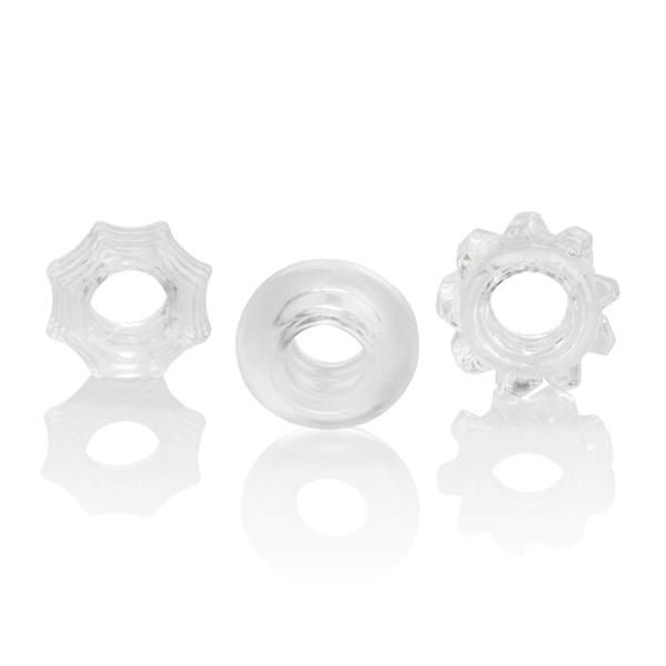 Reversible Ring Set Clear Pack Of 3 Sex Toy Product