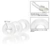 Set Of 3 Silicone Stacker Rings Clear Sex Toy Product Image 4
