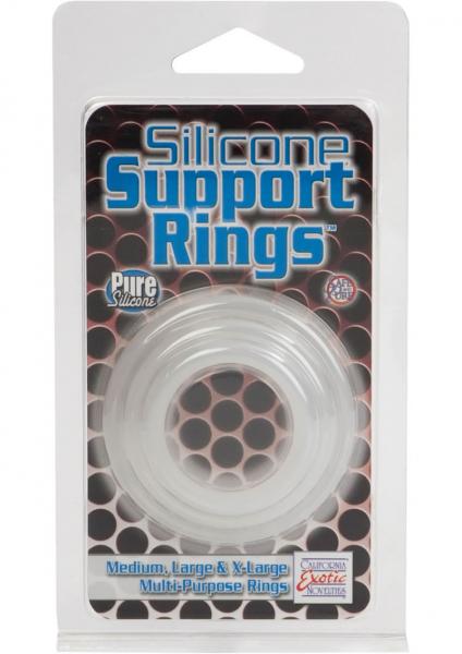 Silicone Support Rings 3 Pack Clear Sex Toy Product