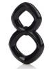 Crazy 8 Enhancer Double Cock Ring Black Sex Toy Product Image 2