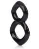 Crazy 8 Enhancer Double Cock Ring Black Sex Toy Product Image 3
