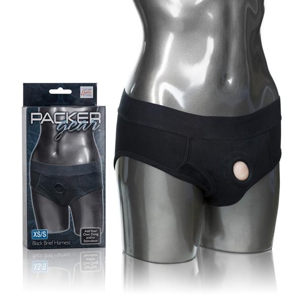 Packer Gear Black Brief Harness XS/S Sex Toy Product