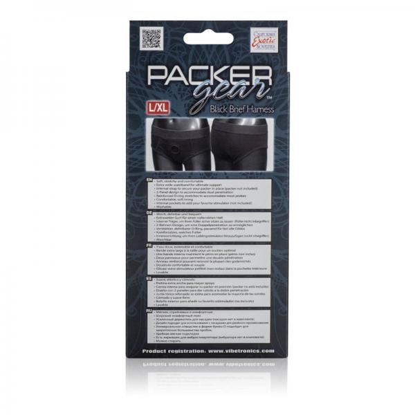 Packer Gear Black Brief Harness L/XL Sex Toy Product