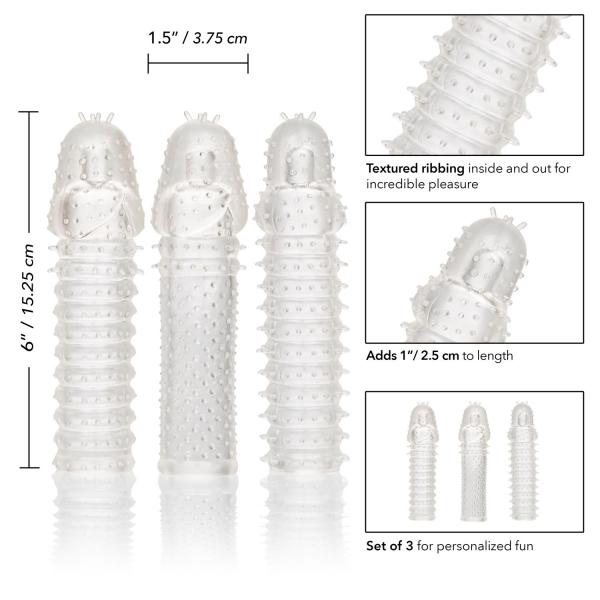 3 Piece Extension Kit Clear Sex Toy Product
