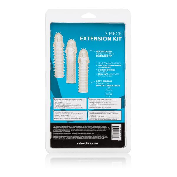 3 Piece Extension Kit Clear Sex Toy Product