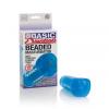 Basic Essentials Beaded Masturbator 5 Inch Blue Sex Toy Product Image 4