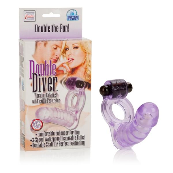 Double Diver Dual Penetration Vibrating Cock Ring	 Sex Toy Product