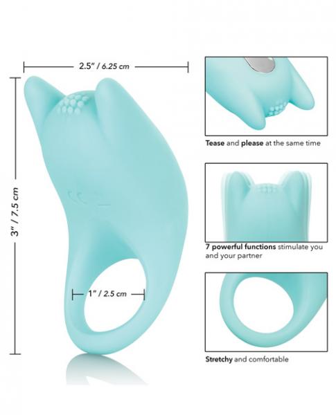 Silicone Rechargeable Dual Exciter Enhancer Ring Sex Toy Product